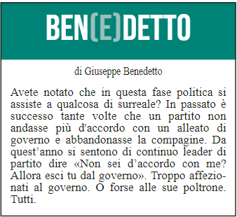 BEN(E)DETTO 10 settembre 2021