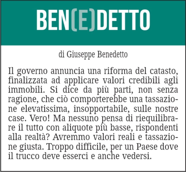 BEN(E)DETTO 23 settembre 2021