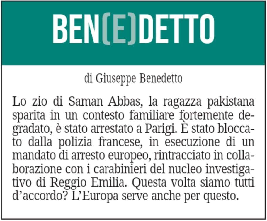 BEN(E)DETTO 24 settembre 2021