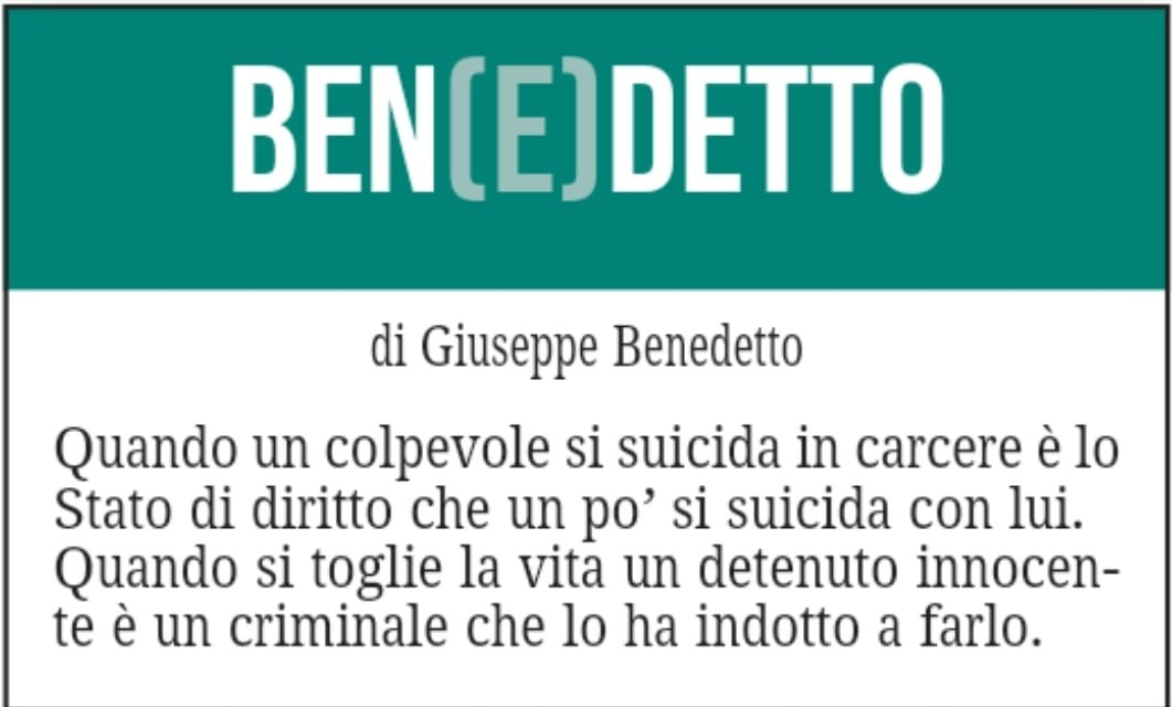 BEN(E)DETTO 29 settembre 2021