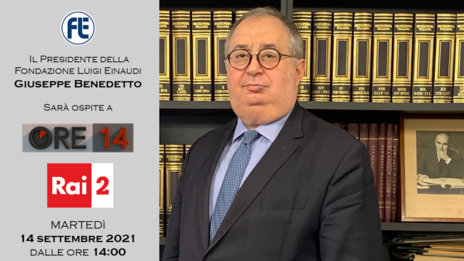 Il Presidente Giuseppe Benedetto ospite a Ore 14 su Rai 2 il 14 settembre 2021