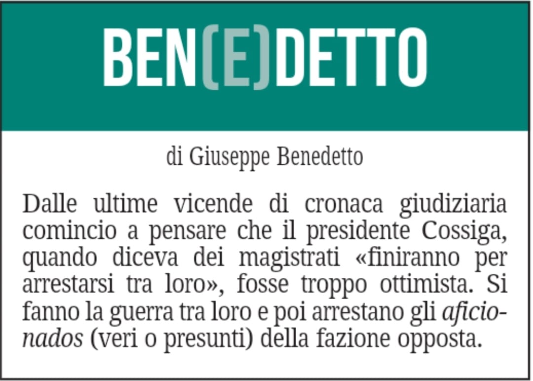 BEN(E)DETTO 1 ottobre 2021