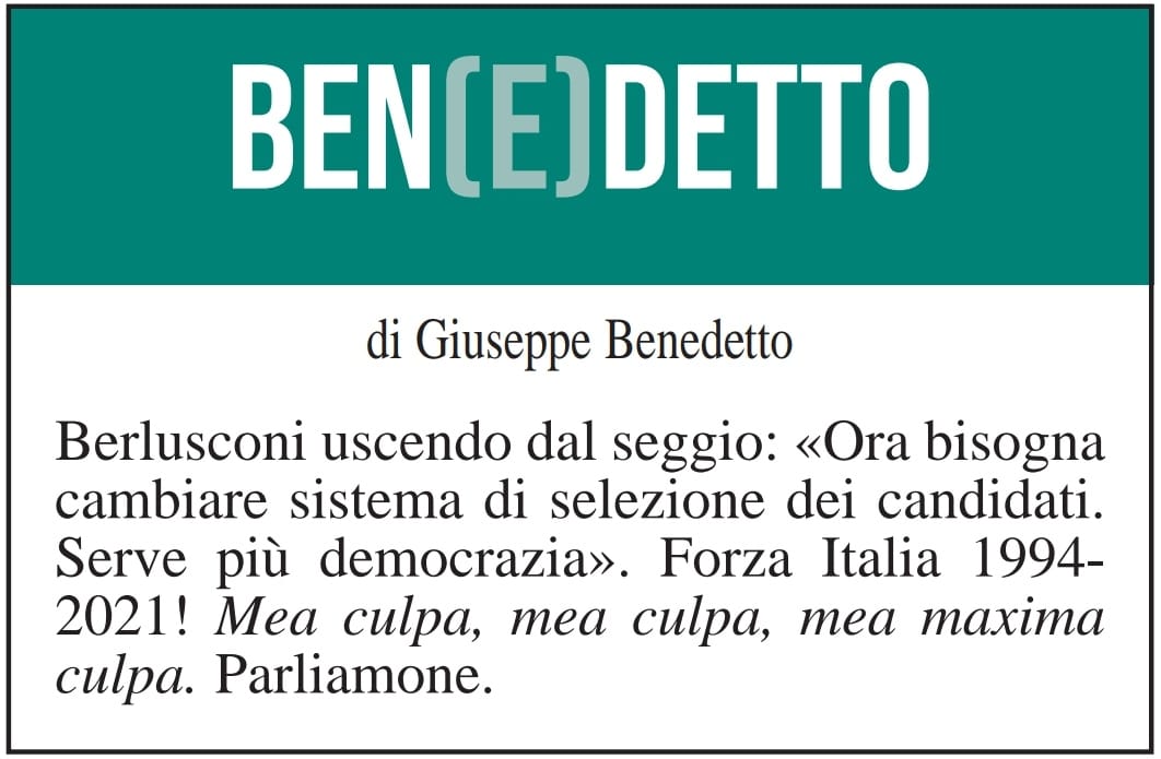 BEN(E)DETTO 5 ottobre 2021