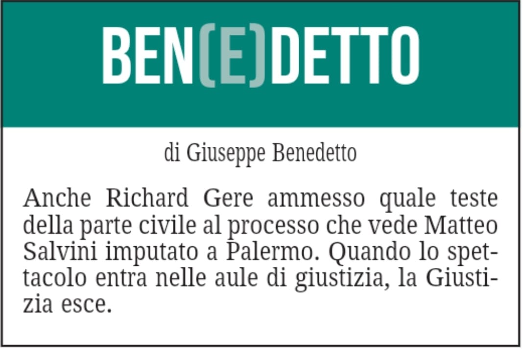 BEN(E)DETTO 26 ottobre 2021