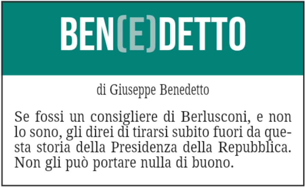 BEN(E)DETTO 28 ottobre 2021