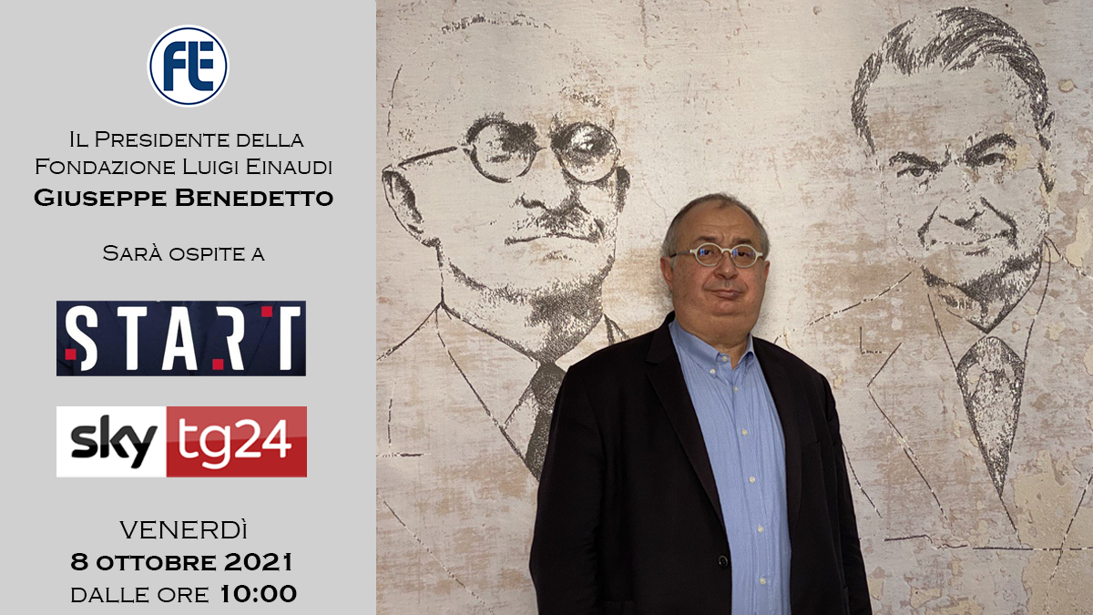 Il Presidente Giuseppe Benedetto ospite a Start su SkyTG24 l’8 ottobre 2021 alle ore 10:00
