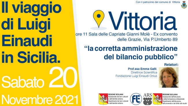 Il Viaggio di Luigi Einaudi in Sicilia: Vittoria – La corretta amministrazione del bilancio pubblico