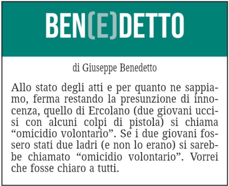 BEN(E)DETTO 2 novembre 2021