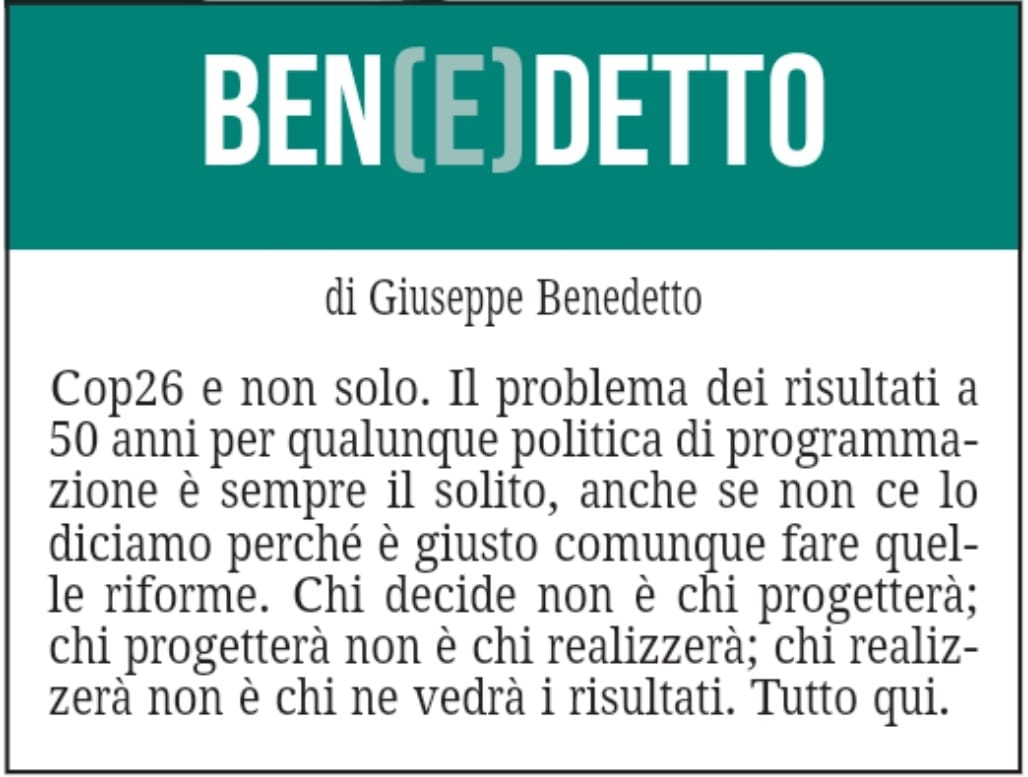 BEN(E)DETTO 4 novembre 2021