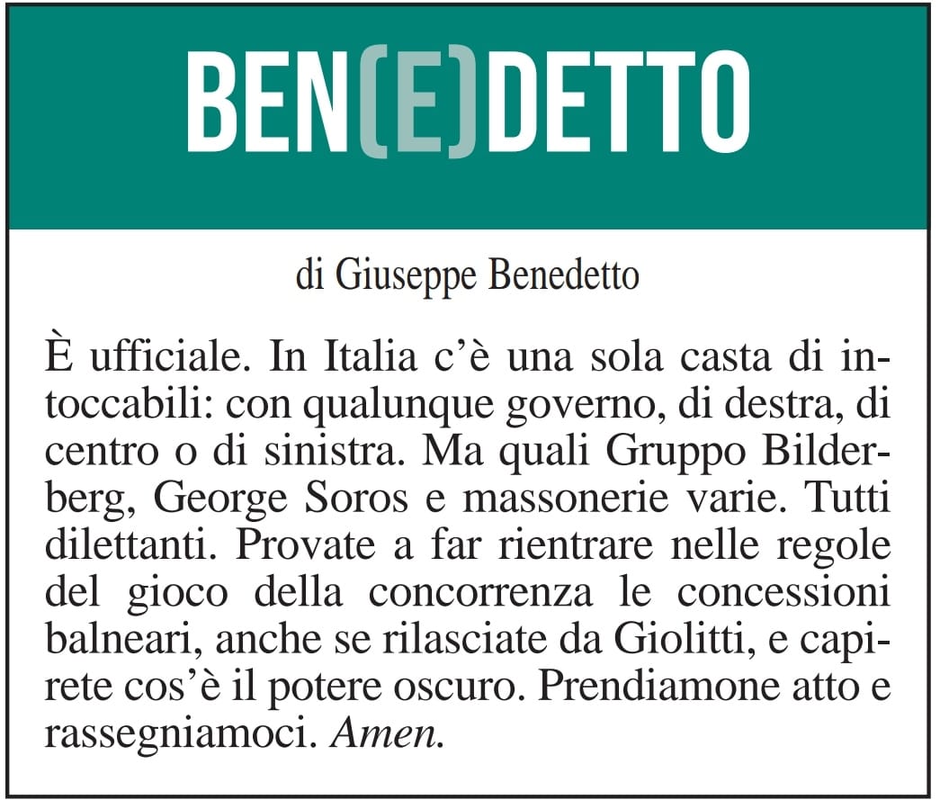 BEN(E)DETTO 6 novembre 2021