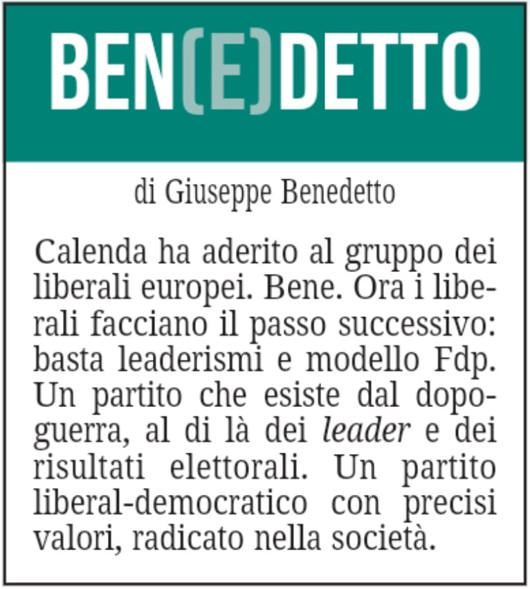 BEN(E)DETTO 13 novembre 2021