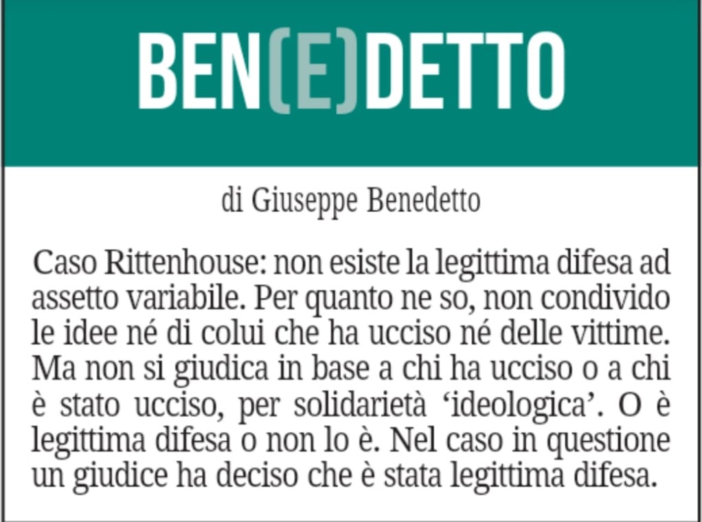 BEN(E)DETTO 24 novembre 2021