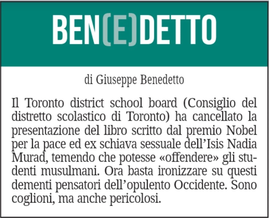 BEN(E)DETTO 25 novembre 2021