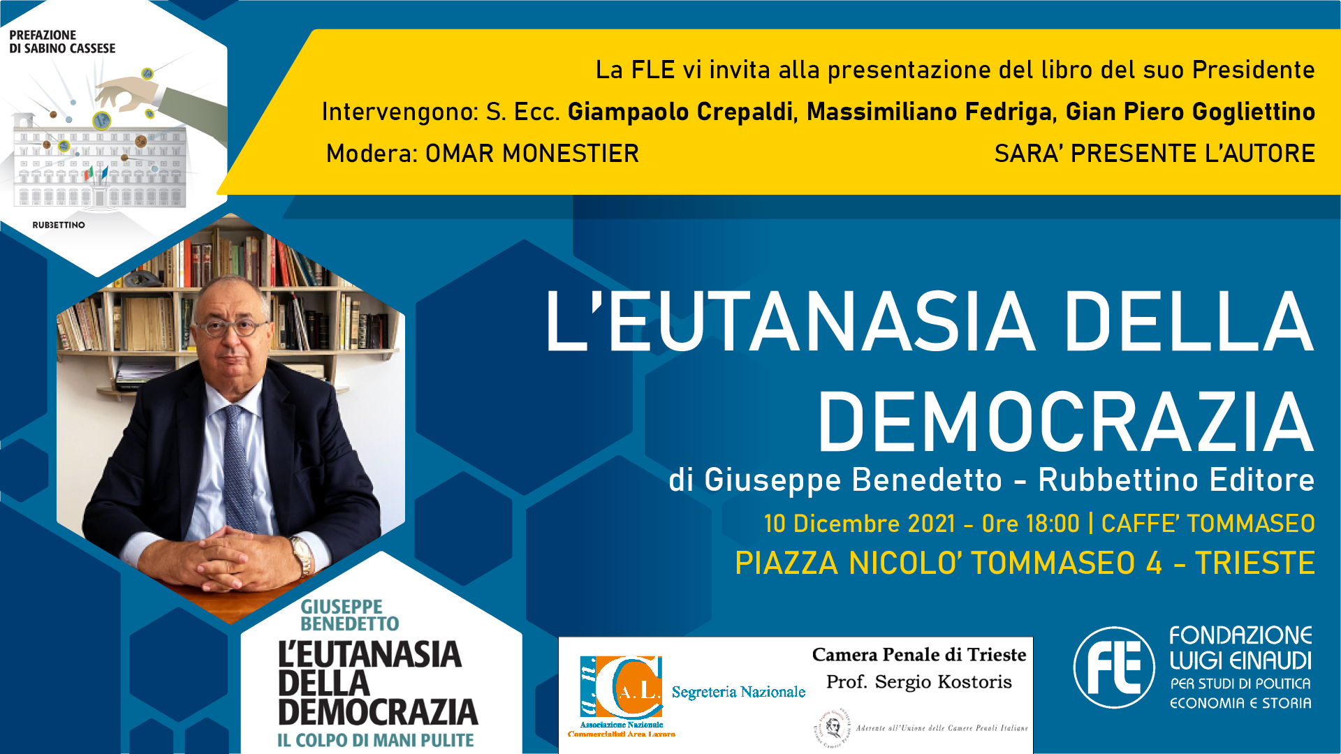 Presentazione libro “L’eutanasia della democrazia” – Trieste, 10 dicembre 2021