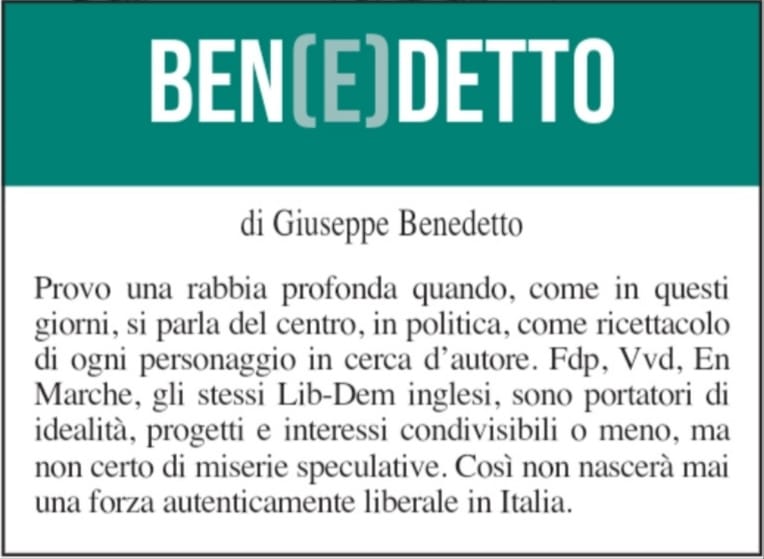 BEN(E)DETTO 9 dicembre 2021