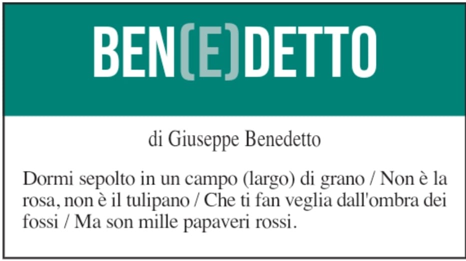 BEN(E)DETTO 14 dicembre 2021