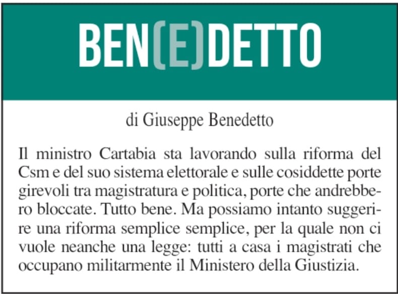 BEN(E)DETTO 21 dicembre 2021