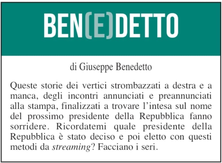 BEN(E)DETTO 24 dicembre 2021