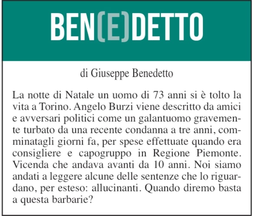 BEN(E)DETTO 28 dicembre 2021