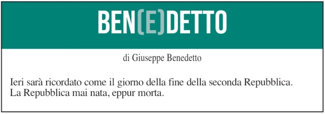 BEN(E)DETTO 30 gennaio 2022