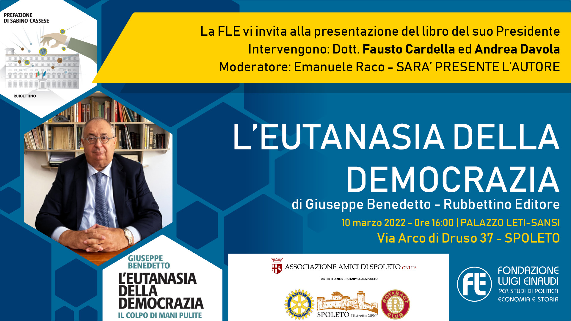 Presentazione libro “L’eutanasia della democrazia” – 10 marzo 2022, Spoleto