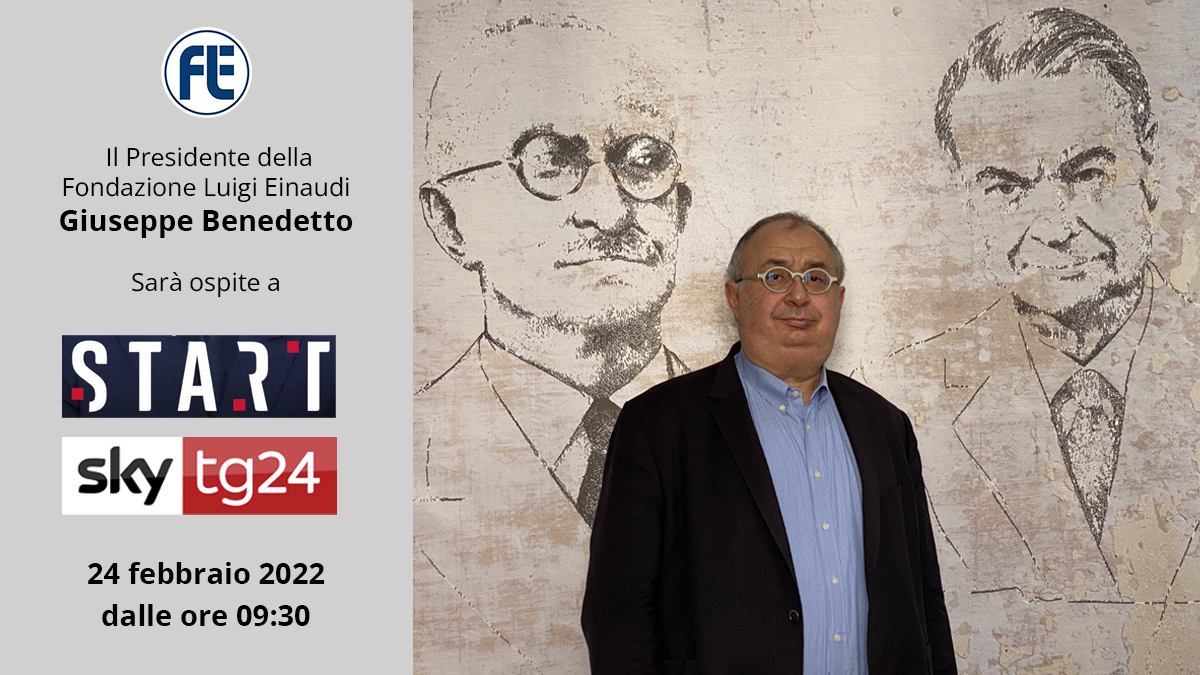 Il Presidente Giuseppe Benedetto ospite a “Start” su Sky TG 24 il 24 febbraio 2022