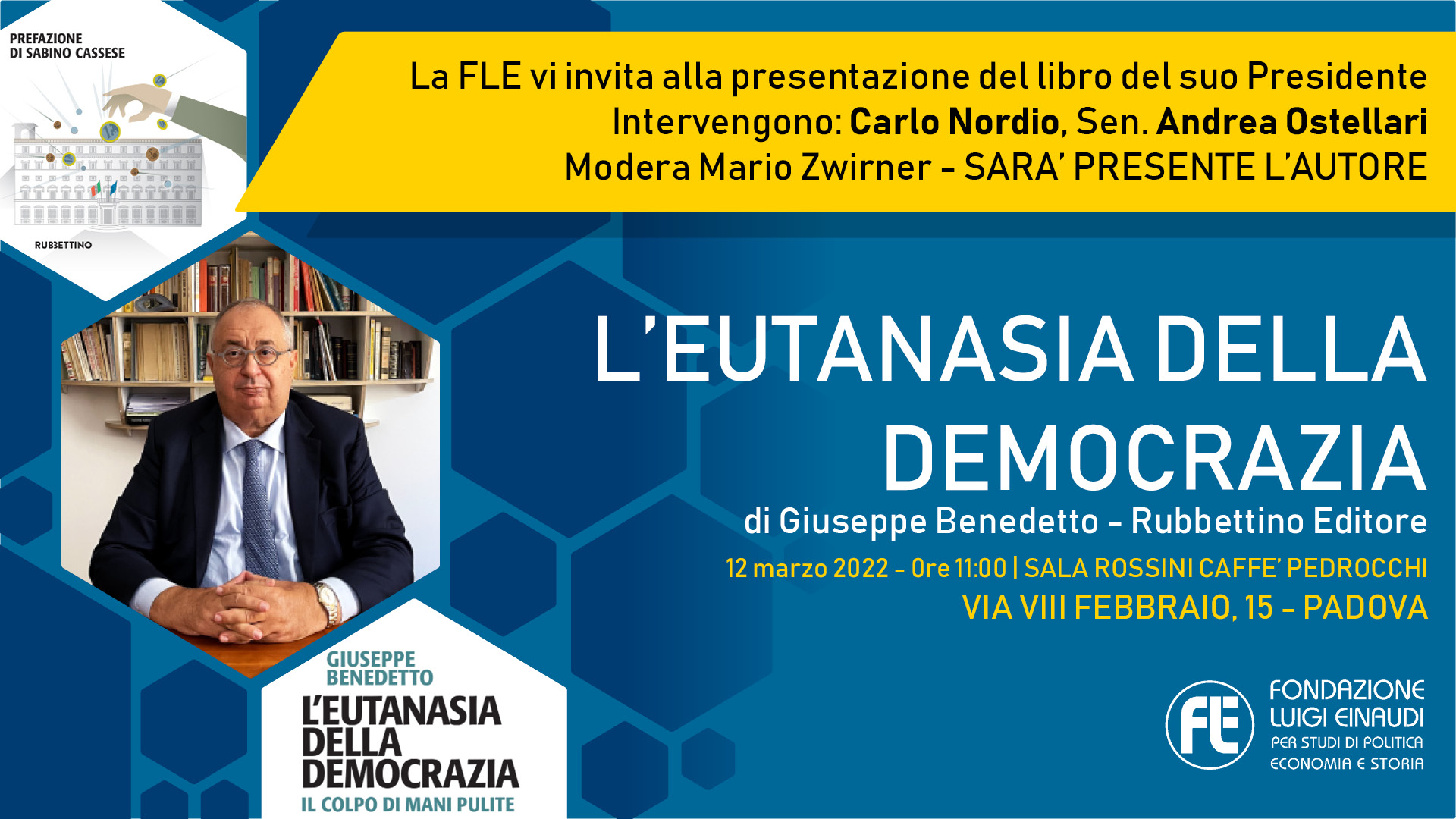 Presentazione libro “L’eutanasia della democrazia” – 12 marzo 2022, Padova