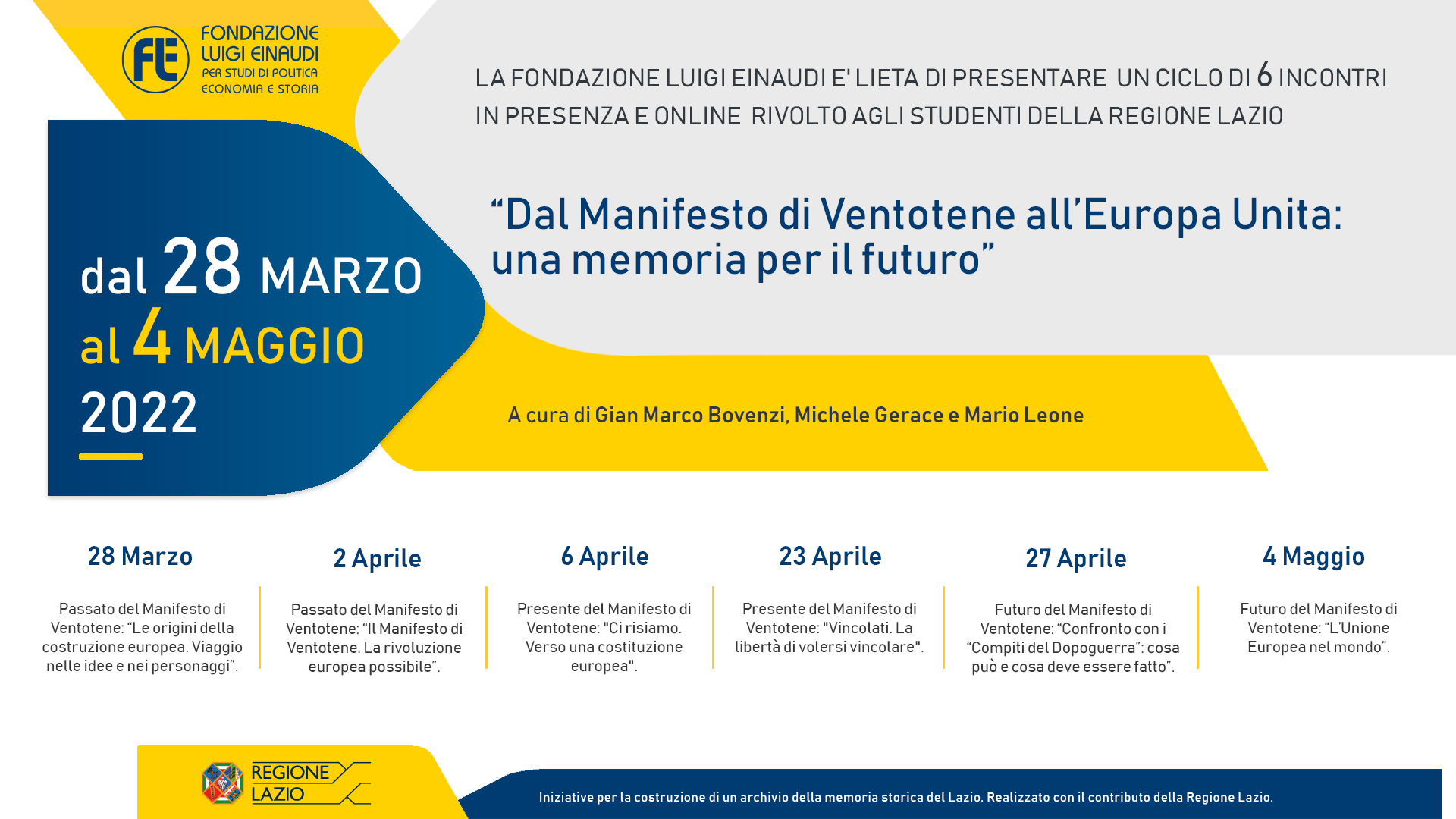 Dal Manifesto di Ventotene all’Europa Unita: una Memoria per il futuro