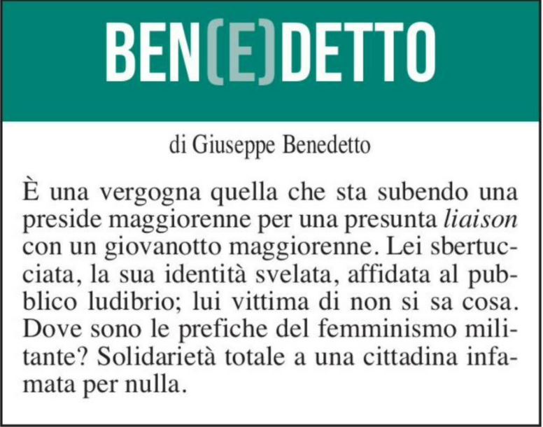 BEN(E)DETTO 2 aprile 2022