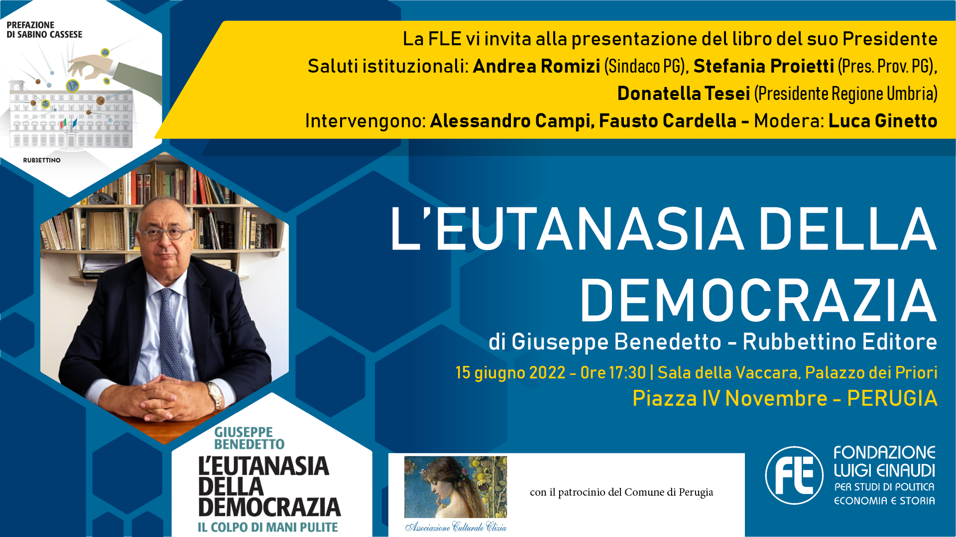 Presentazione libro “eutanasia democrazia” – 15 giugno 2022, Perugia