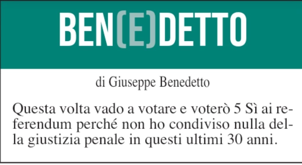 BEN(E)DETTO 10 giugno 2022