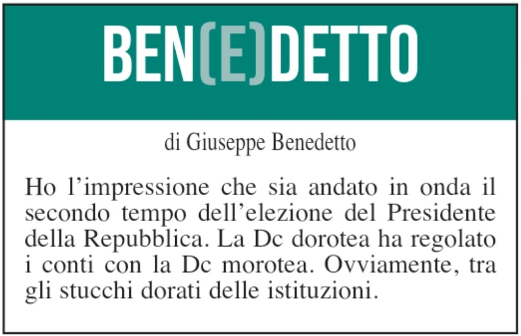 BEN(E)DETTO 21 luglio 2022