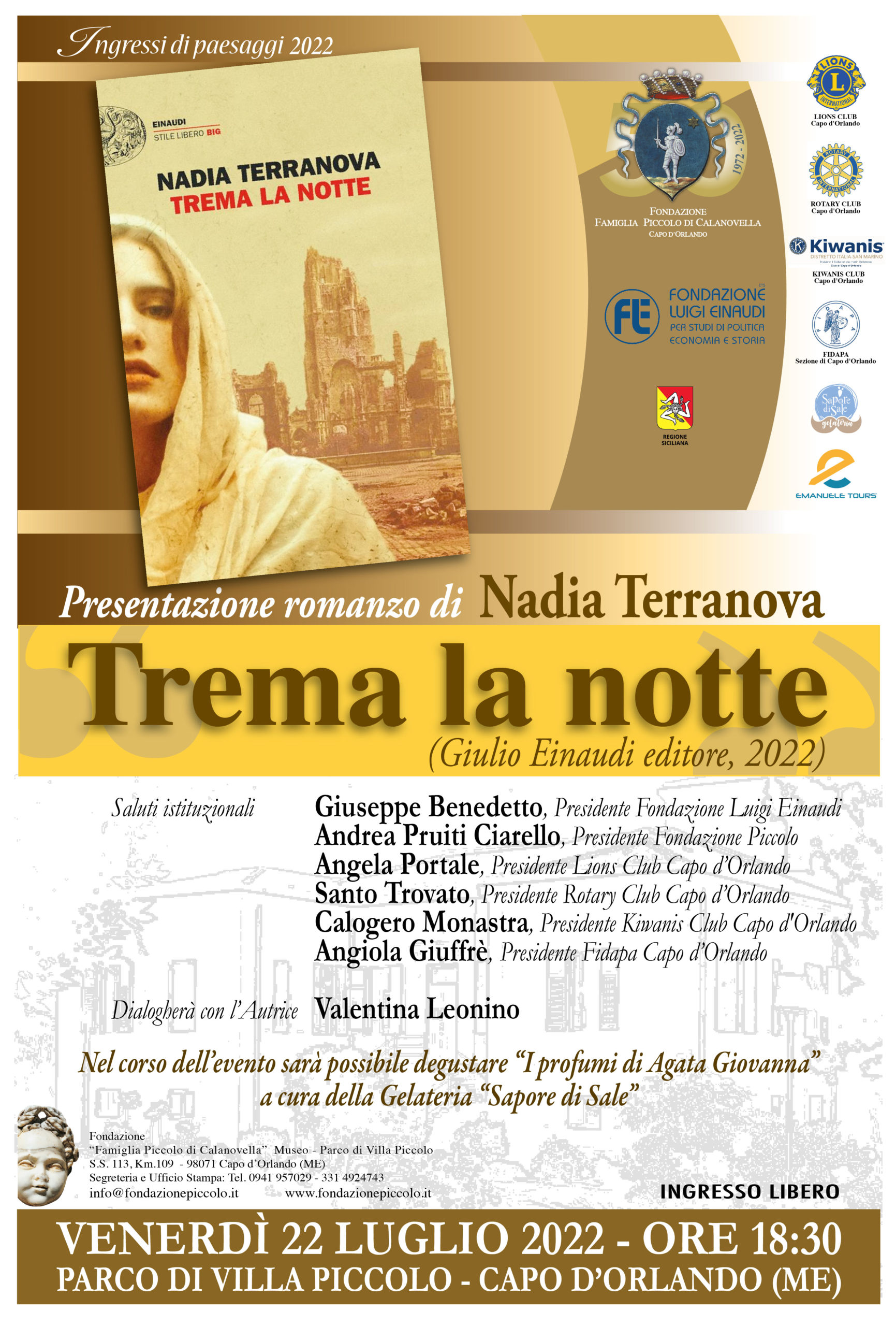 Presentazione del libro “Trema la notte” di Nadia Terranova