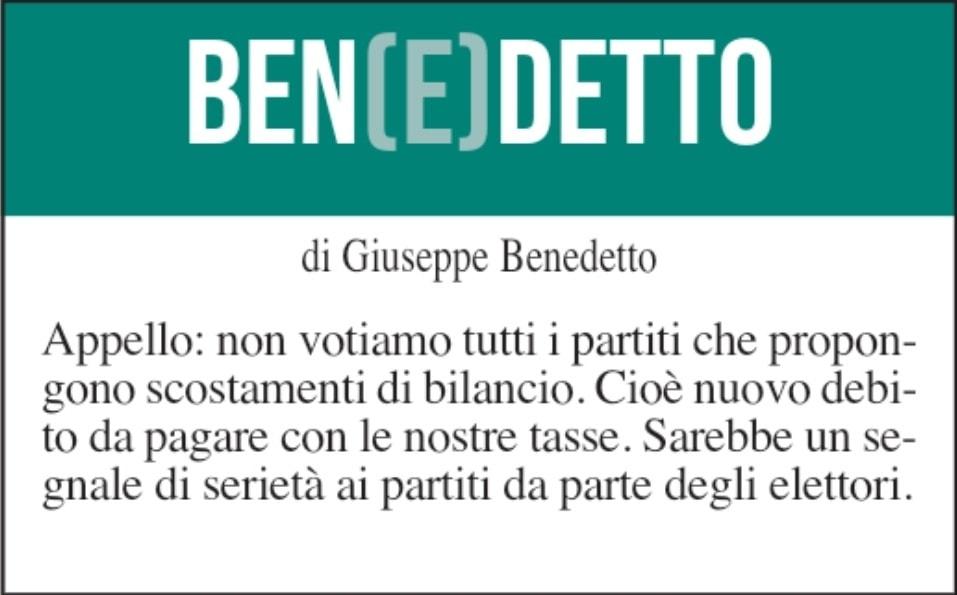 BEN(E)DETTO 15 settembre 2022