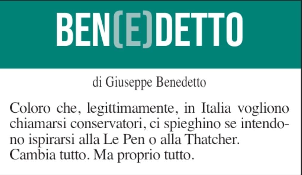 BEN(E)DETTO 11 ottobre 2022