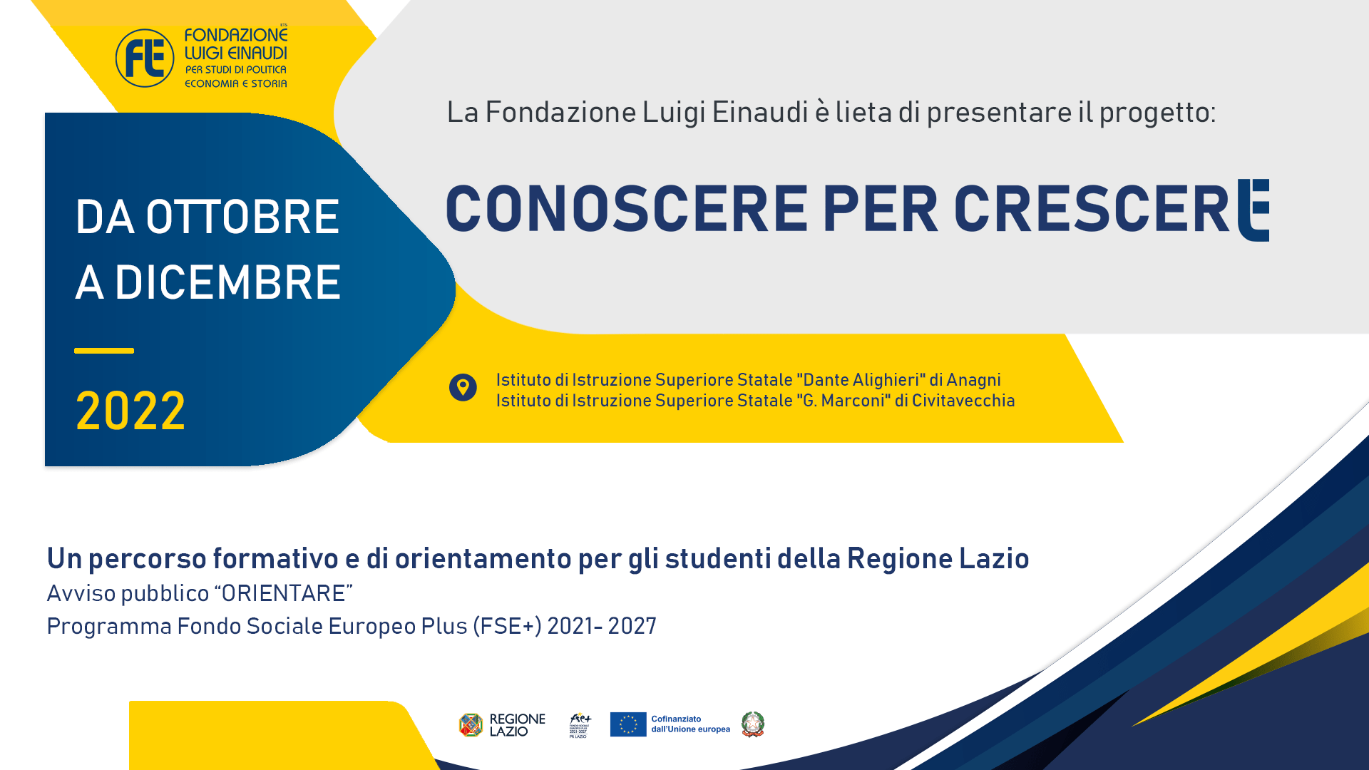 Conoscere per crescere. La settimana di orientamento ad Anagni