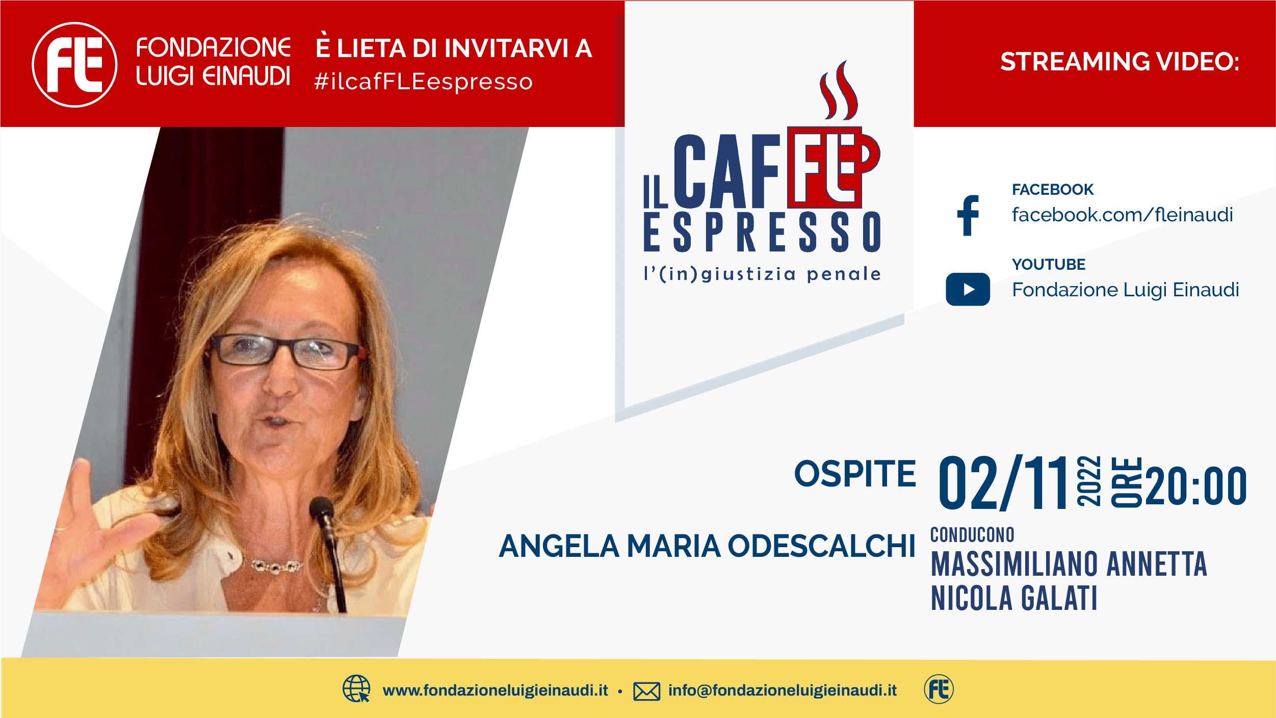 ilCafFLEespresso – L'(in)giustizia penale con Angela Maria Odescalchi