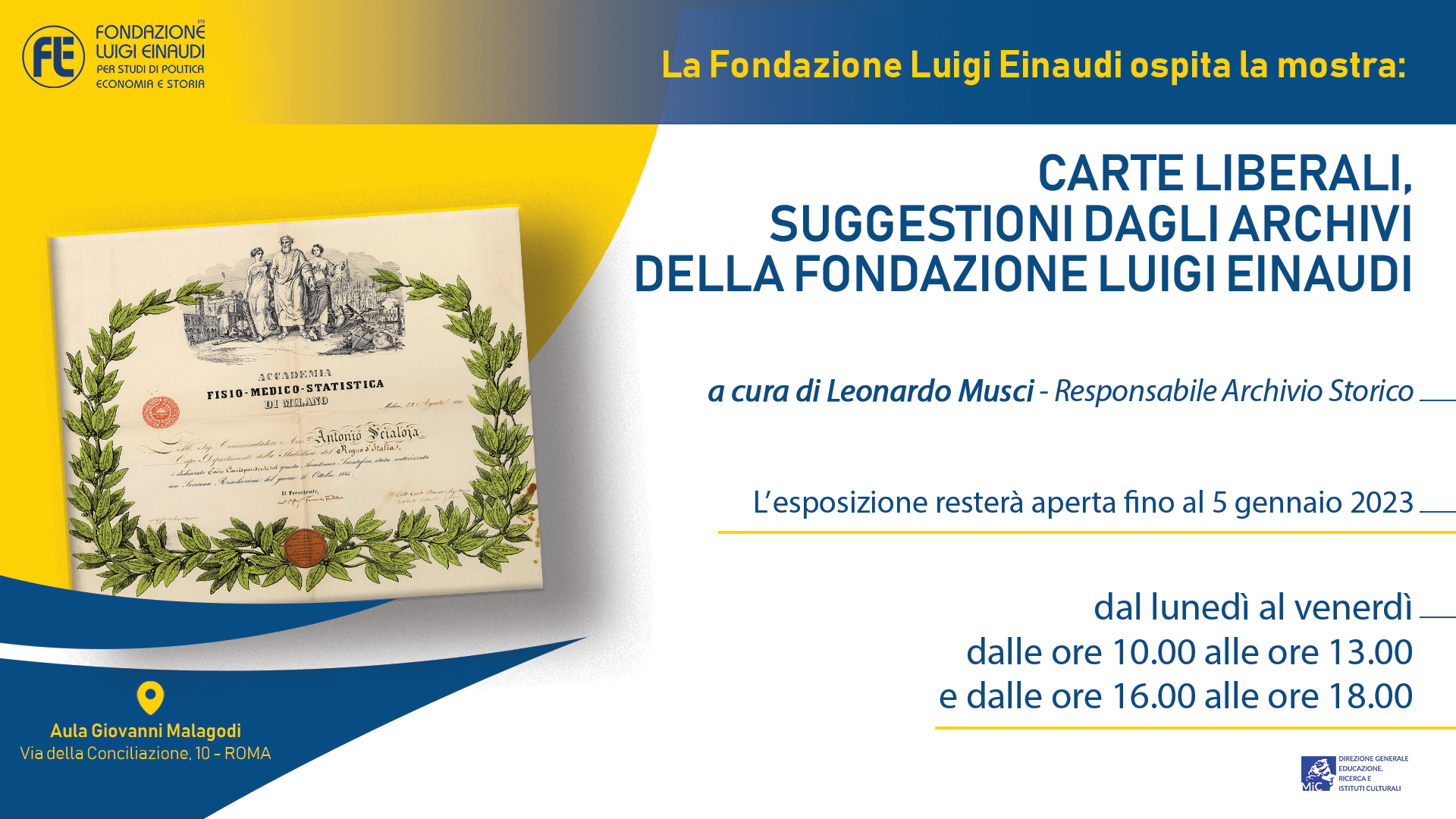 Liberal papers, suggestions from the Luigi Einaudi Foundation archives