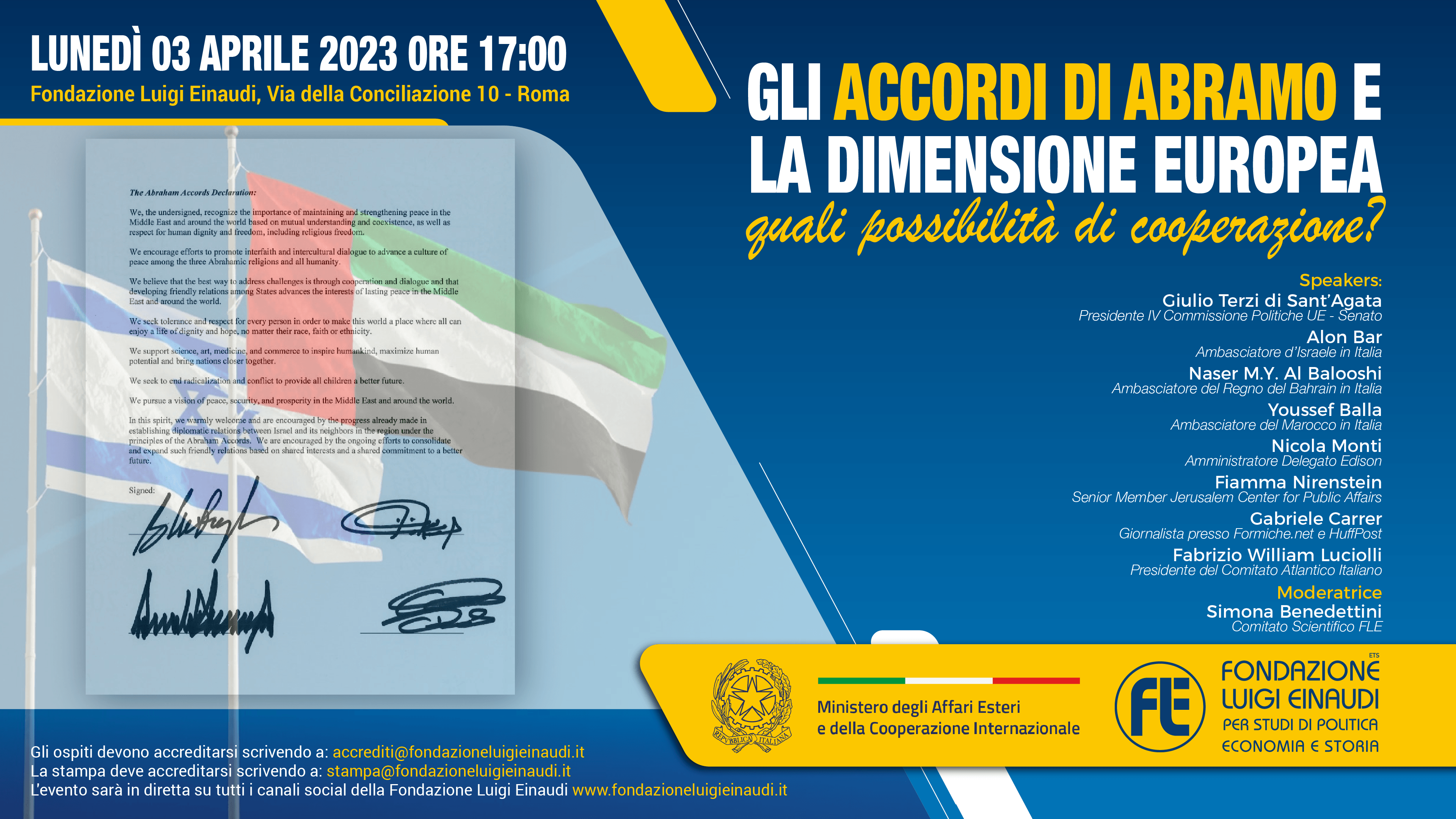 Gli Accordi di Abramo e la dimensione europea: quali possibilità di cooperazione?