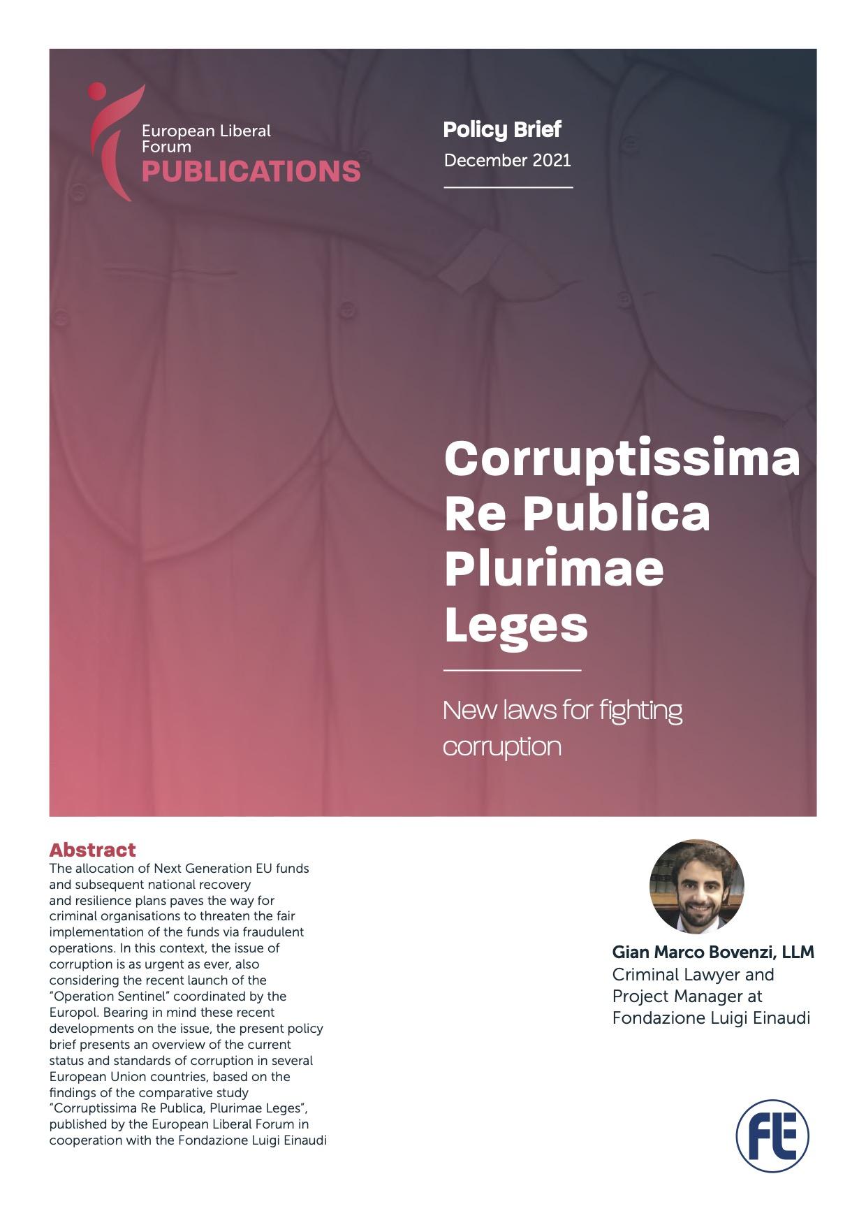 Corruptissima re publica, plurimae leges – Gian Marco Bovenzi, Federico Sampalmieri