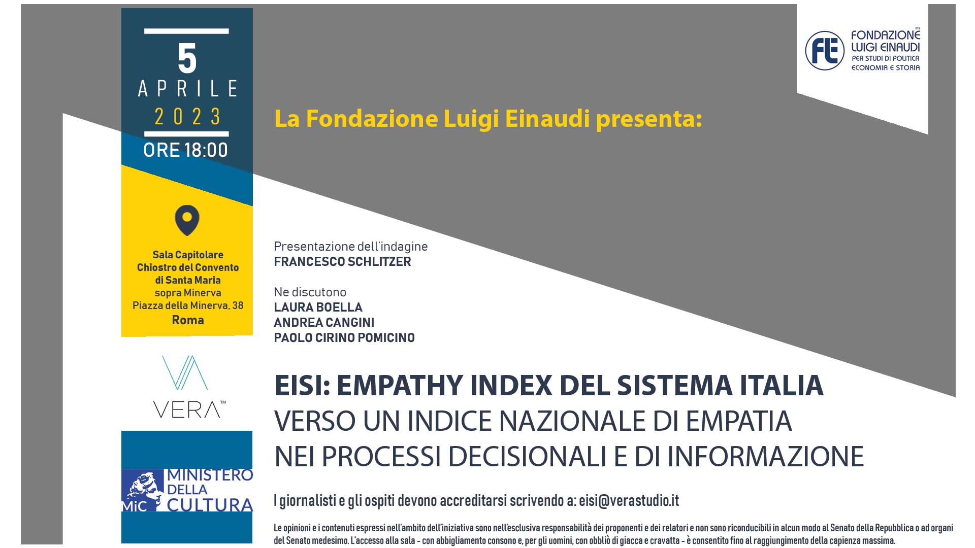EISI Empathy Index del Sistema Italia – Verso un indice nazionale di empatia nei processi decisionali e di informazione