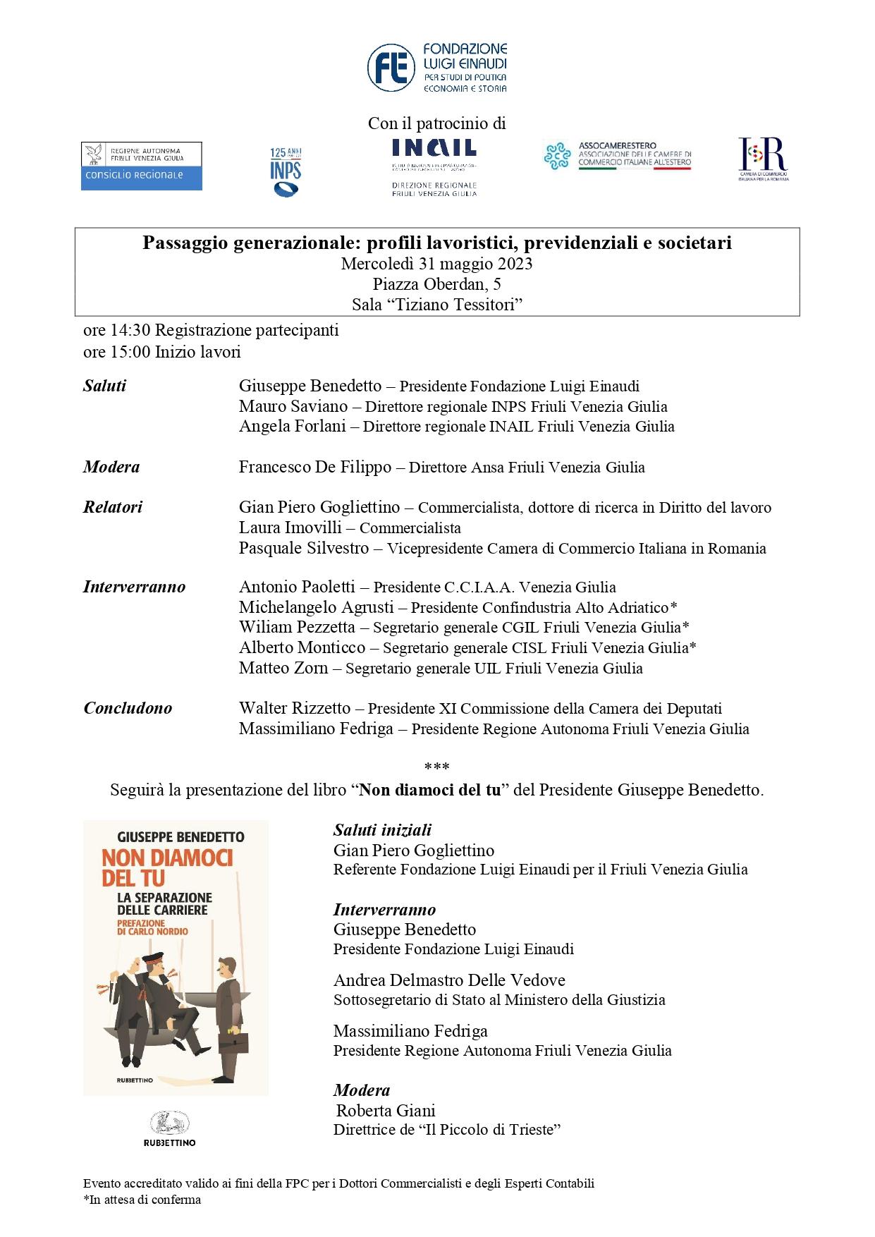 Passaggio generazionale: profili lavoristici, previdenziali e societari