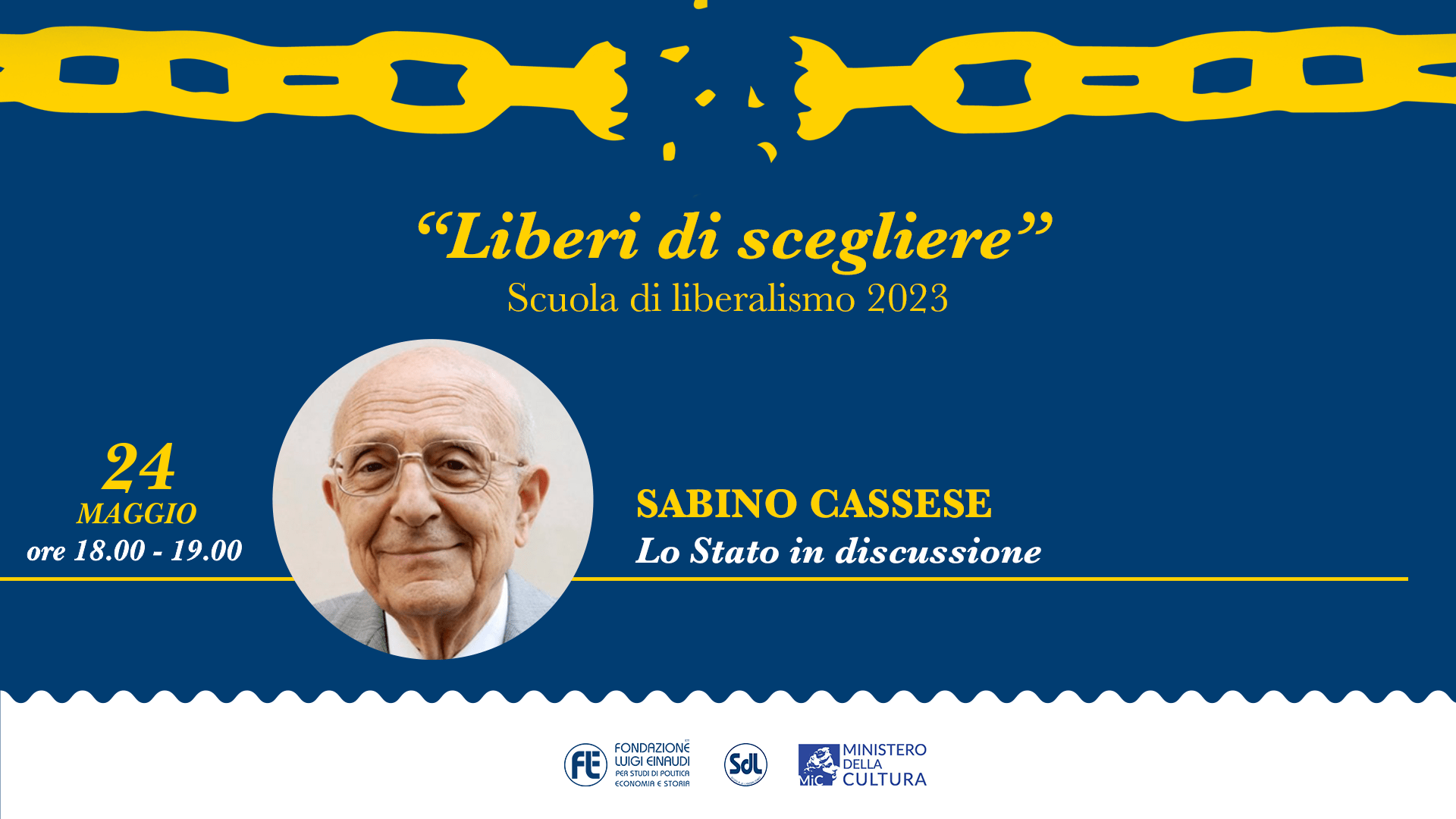 Scuola di Liberalismo 2023 – Sabino Cassese, Lo Stato in discussione