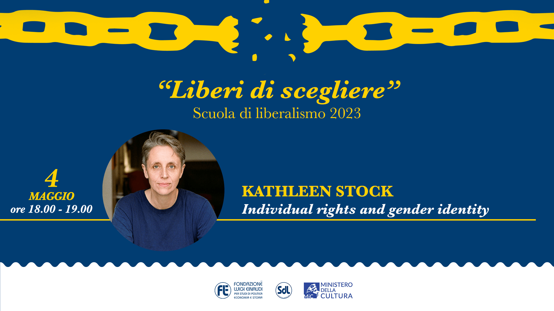 Scuola di Liberalismo 2023 – Kathleen Stock, Individual rights and gender identity