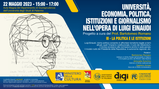 Università, Economia, Politica, Istituzioni e Giornalismo nell’opera di Luigi Einaudi: La politica e le istituzioni