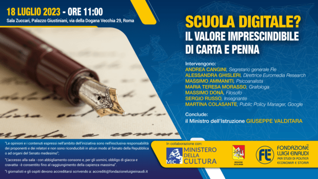 Scuola digitale? Il valore imprescindibile di carta e penna – Osservatorio Carta, Penna e Digitale