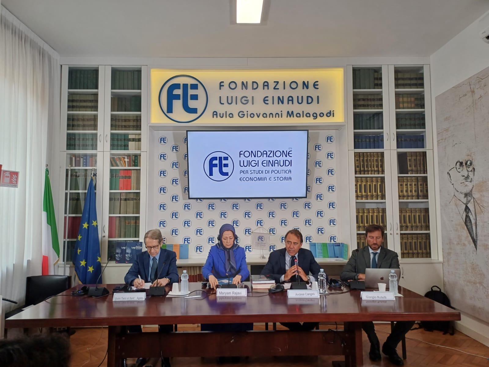 Maryam Rajavi alla FLE: “Occidente sospenda i rapporti economici con il regime iraniano”. Teheran convoca l’ambasciatore italiano in Iran