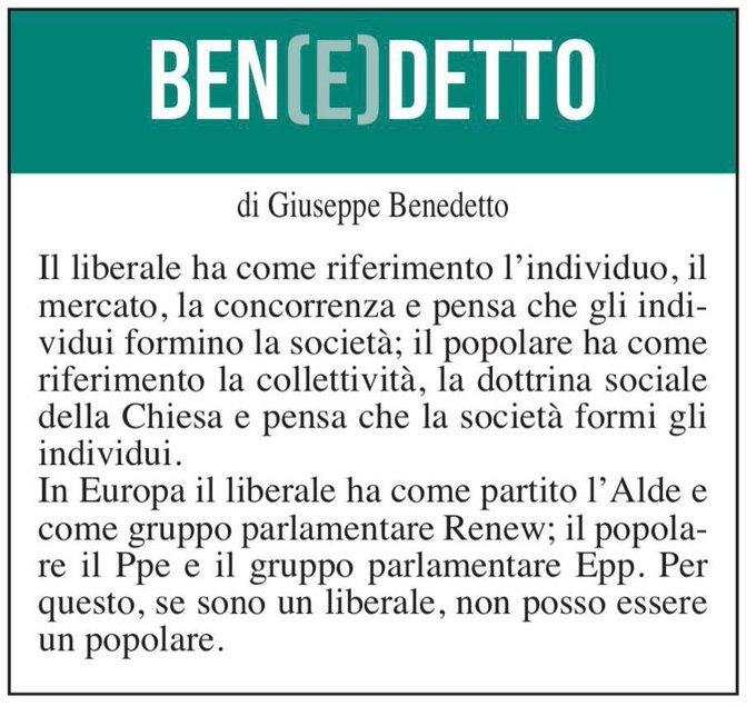 Ben(e)detto del 30 agosto 2023