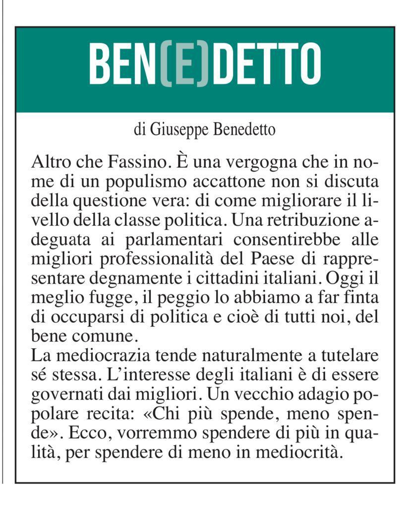 Ben(e)detto del 5 agosto 2023