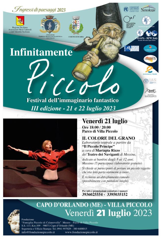 Festival “Infinitamente Piccolo” a Villa Piccolo – Capo d’Orlando